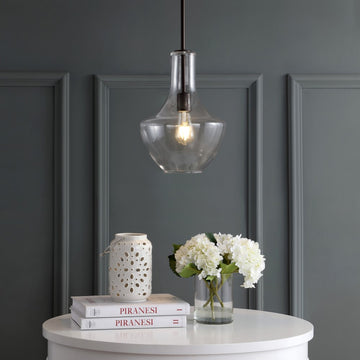 Watts Glass/Metal LED Pendant - JONATHAN Y